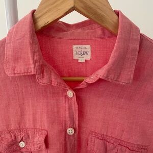 J.Crew Women’s Coral Button-Up Shirt